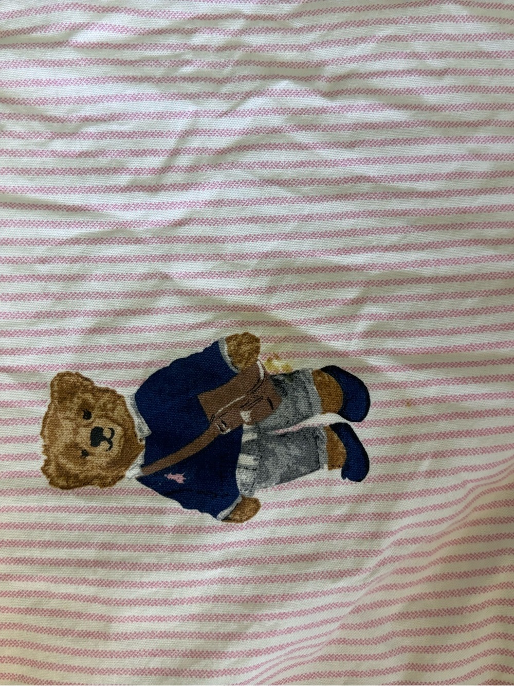 Ralph Lauren Twin Pink Polo Bear Comforter - Picture 7 of 8